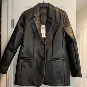 Truth by republic faux leather blazer